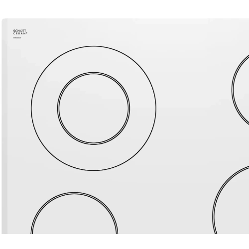 White Glass Electric Hobs Bosch 600mm Good Value for Money